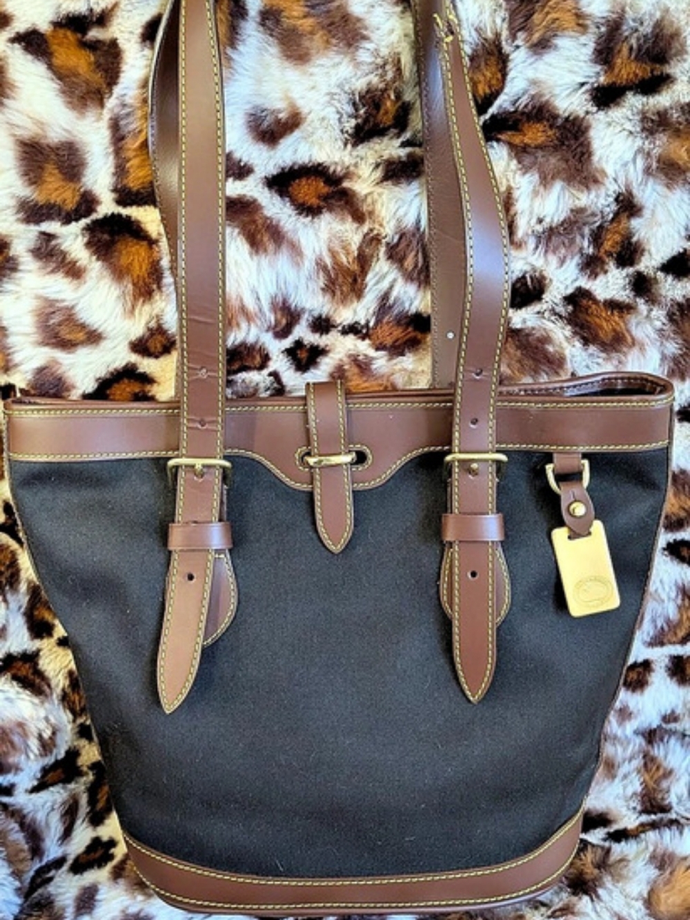 Dooney & Bourke Black & Brown Tote